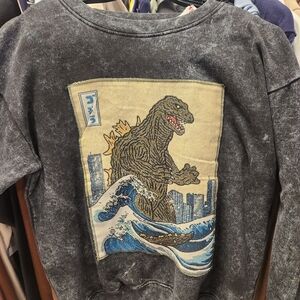 Godzilla Graphic Sweatshirt - Black